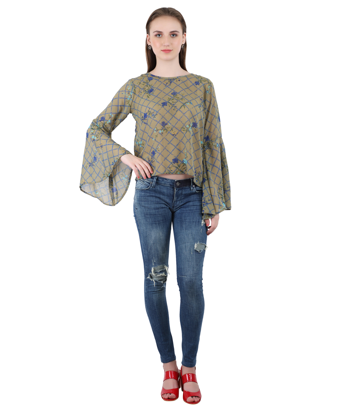 Swag  Imported  Streachable Fabric Cotton Top For Women