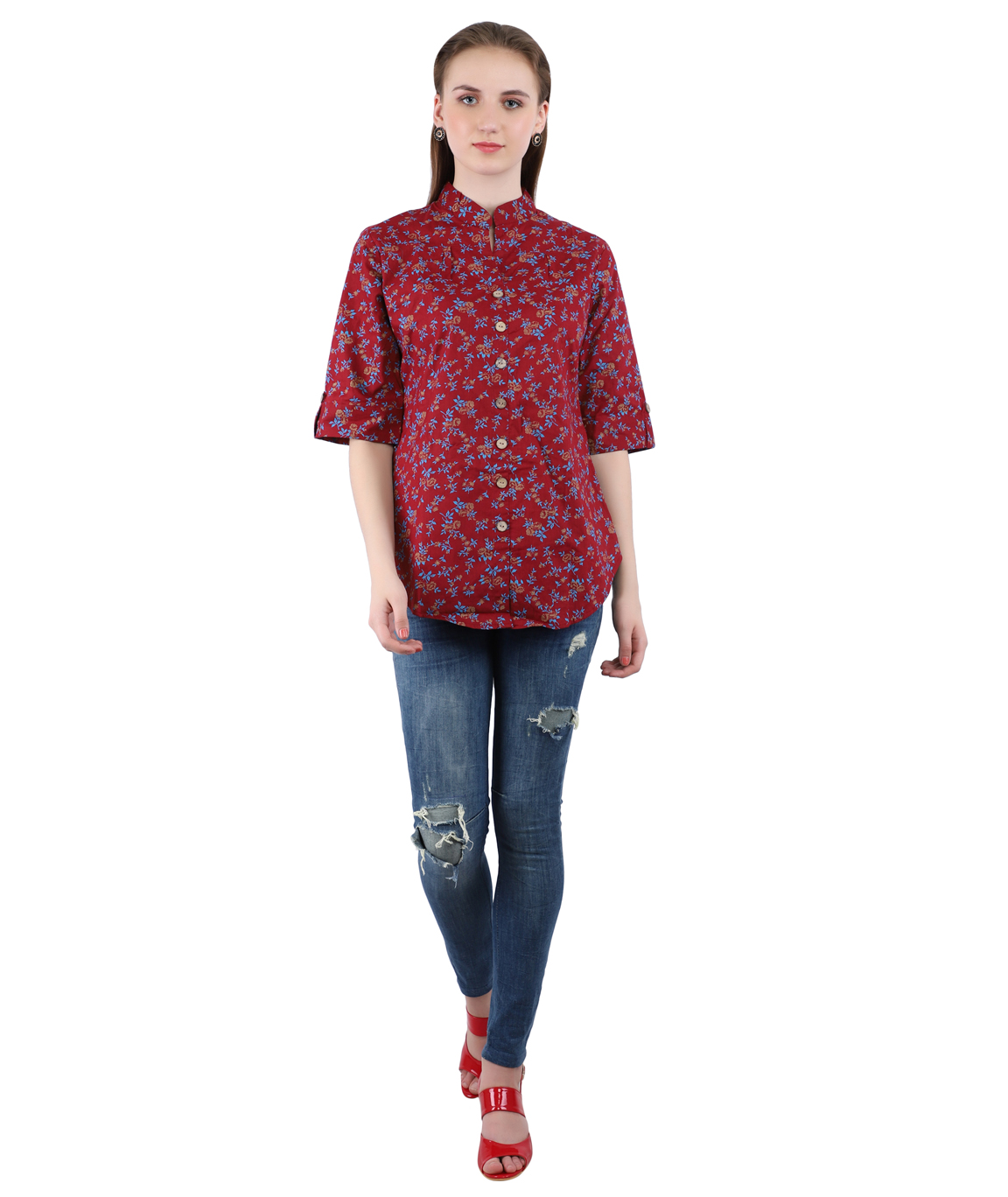 Swag  Imported  Streachable Fabric Cotton Top For Women