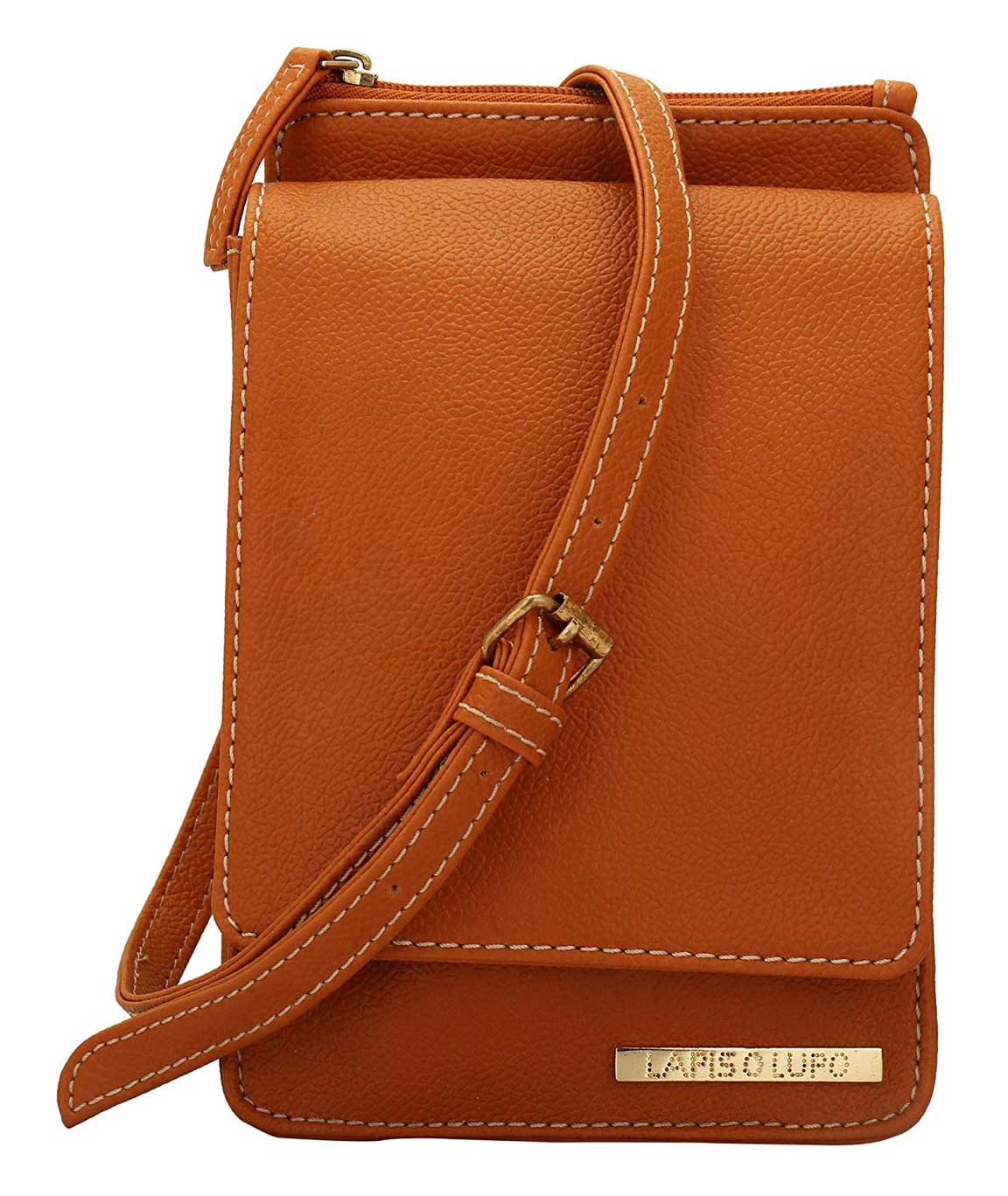 Lapis O Lupo Women`s Sling Bag (Tan, LLSL0019TN)