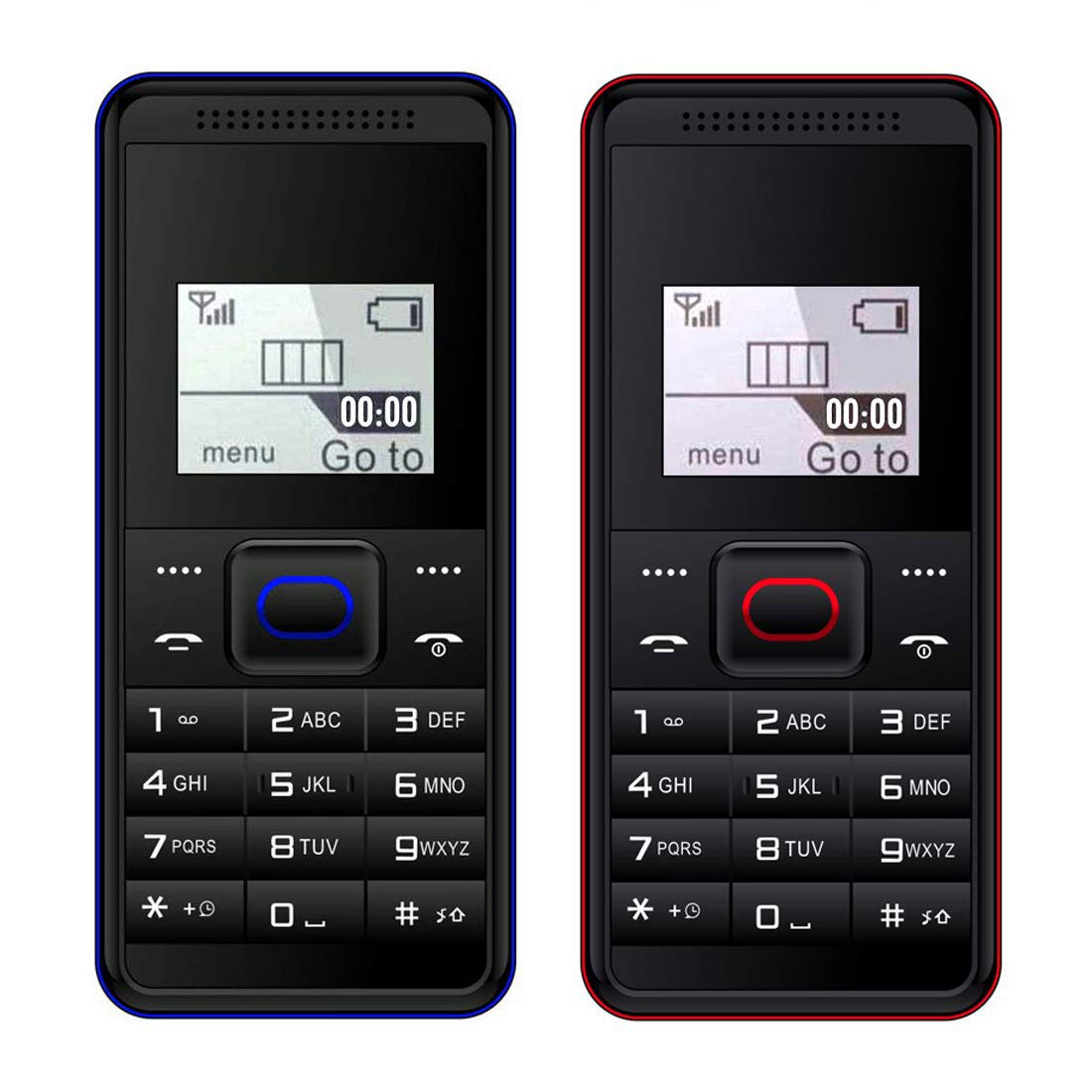 I Kall K28 1.4 Inch Display Mobile Phone Combo (Red & Blue)