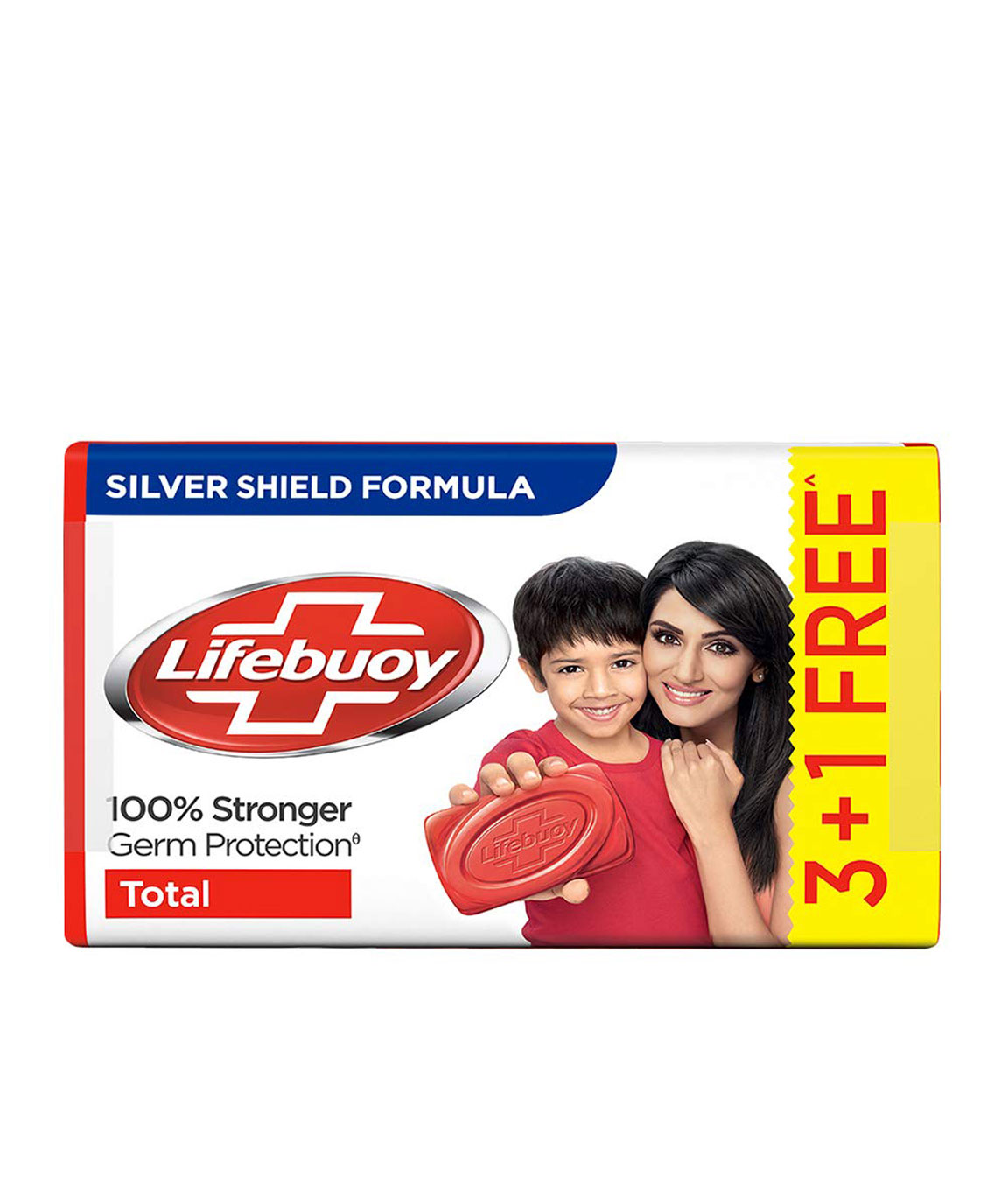 Lifebuoy Total Soap, 125 gm (Pack of 4) with (Buy 3 Get 1 Free)