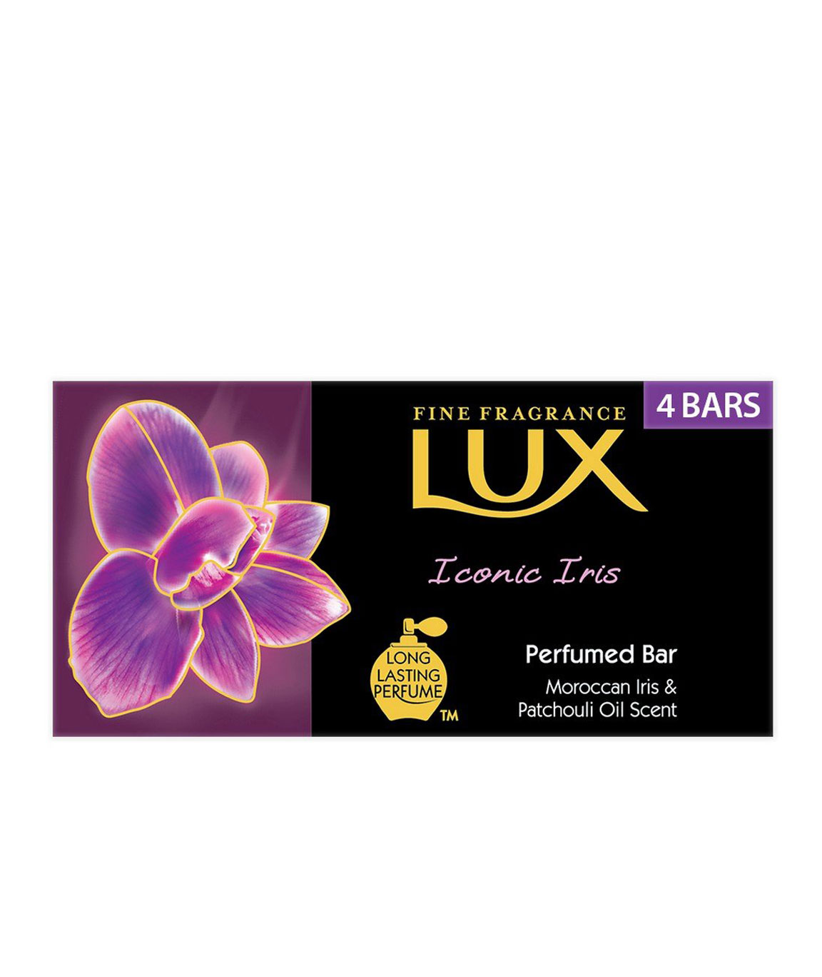 Lux Iconic Iris Soap Bar, 75gm (Pack of 4)
