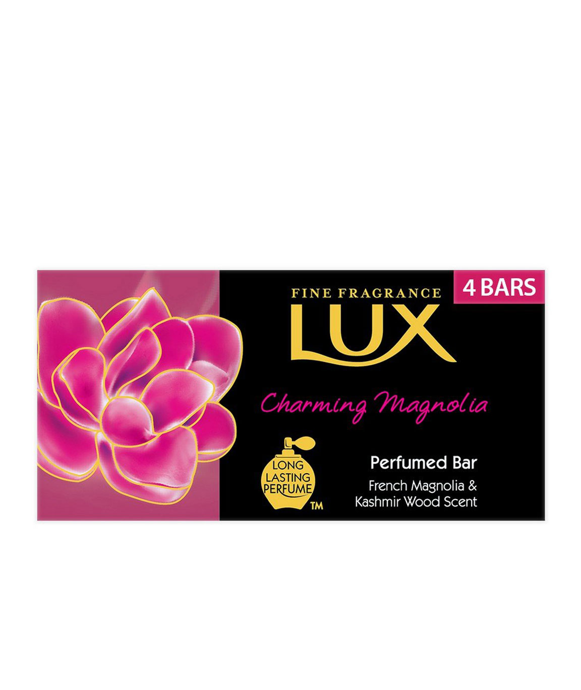 Lux Charming Magnolia Soap Bar, 75gm (Pack of 4)