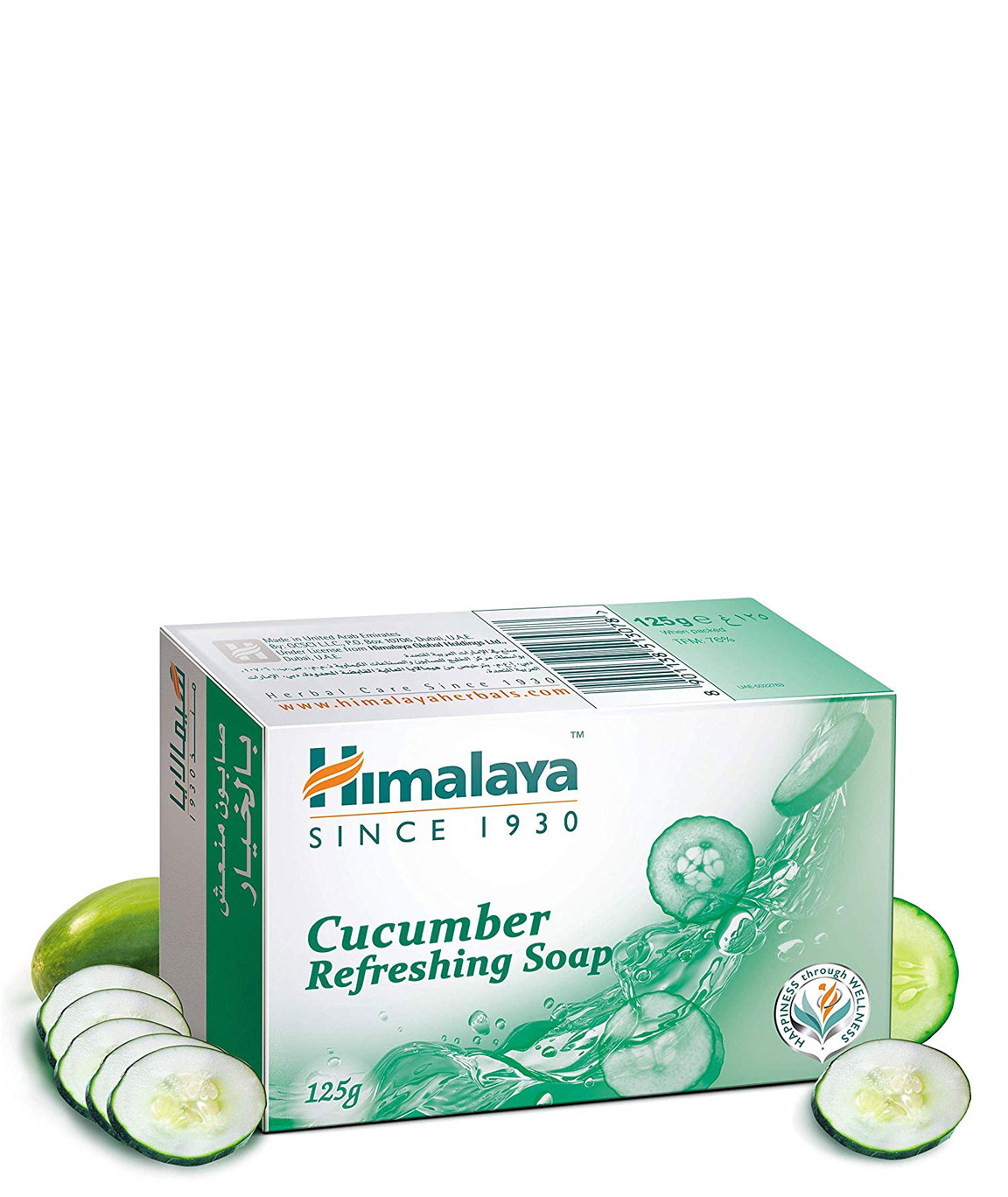 Himalaya Herbals Refreshing Cucumber Soap and Coconut Soap, 125gm
