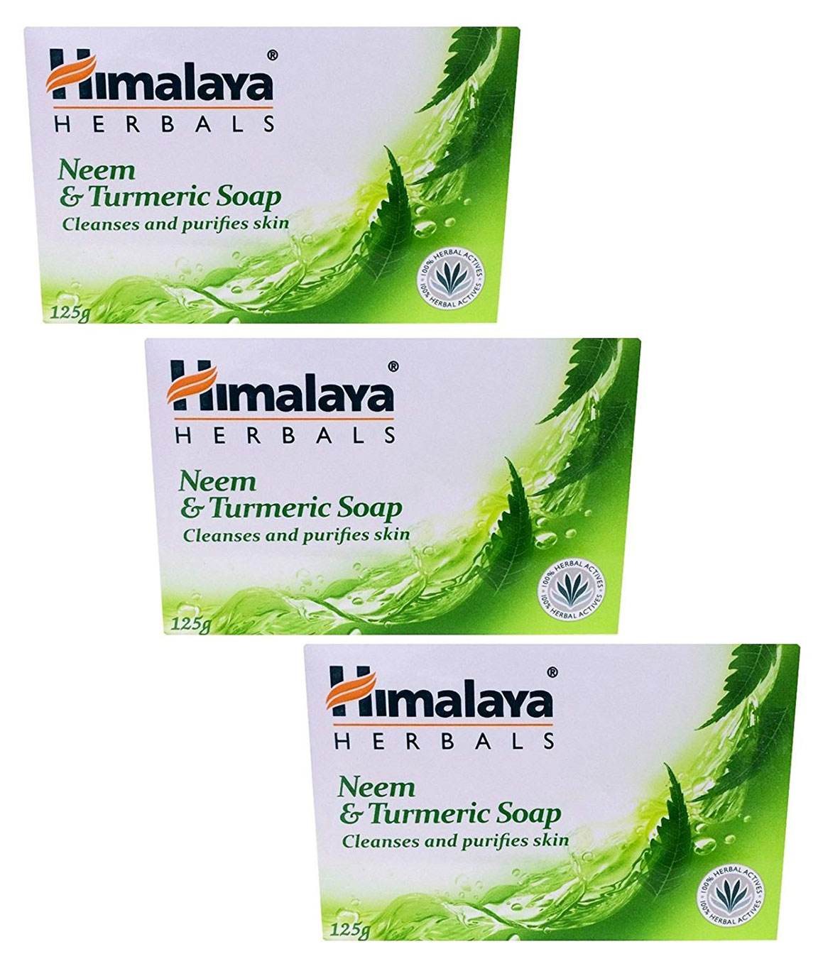 Himalaya Herbals Neem & Turmeric Soap (125gm) (Pack of 3)