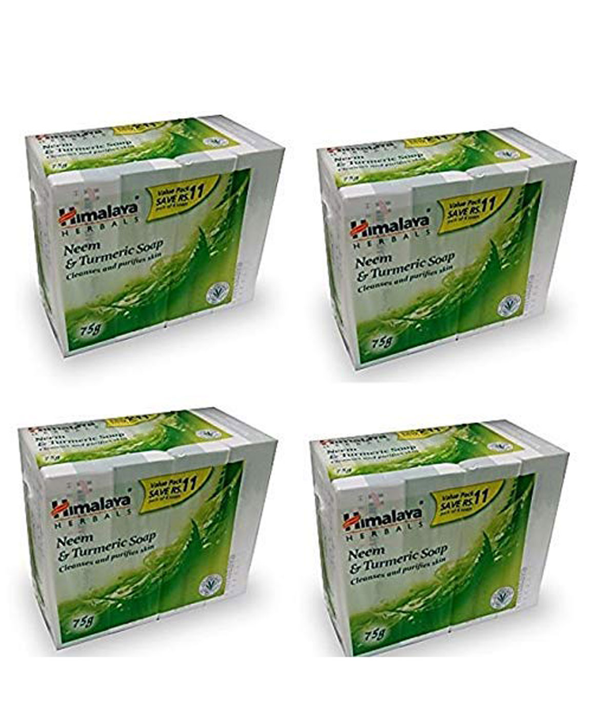 Himalaya Neem and Turmeric Soap (75 gm) -Pack of 4