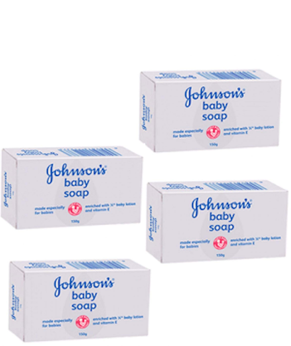 Johnsons & Johnson Baby Bar Soap (White, 100gm) - Pack 4