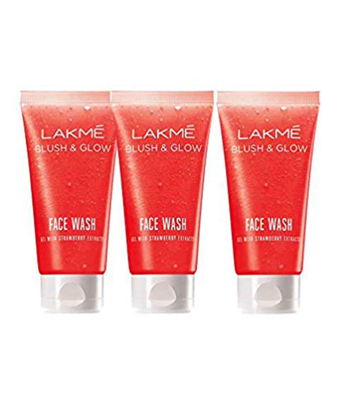 Lakme Clean Up Face Wash Nourishing Glow with Strawberry Extracts, 25gm (Pack of 3)
