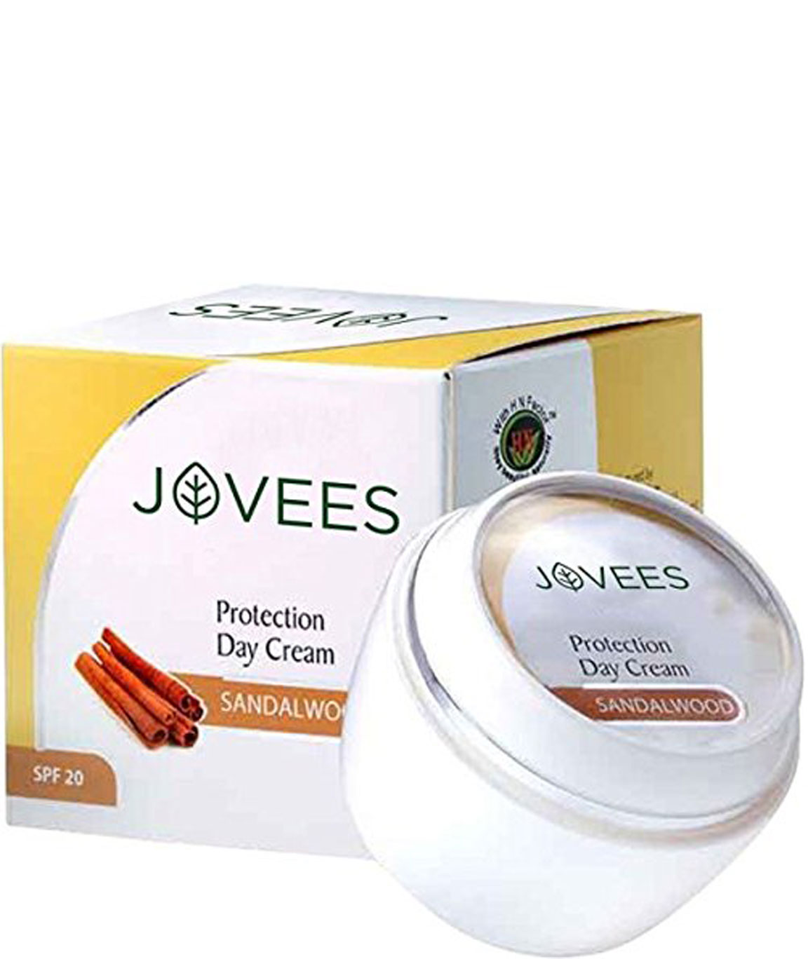 Jovees Herbal Sandalwood Protection Day Cream SPF 20, 50gm 1.7oz Free Ship