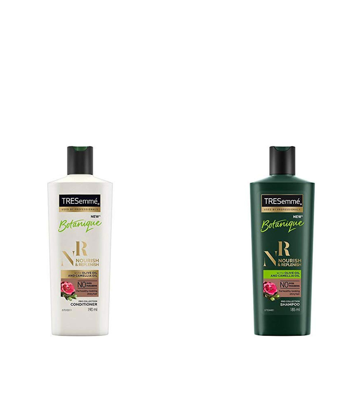 TRESemme Nourish and Replenish Conditioner, 190ml & TRESemme Nourish and Replenish Shampoo, 185ml