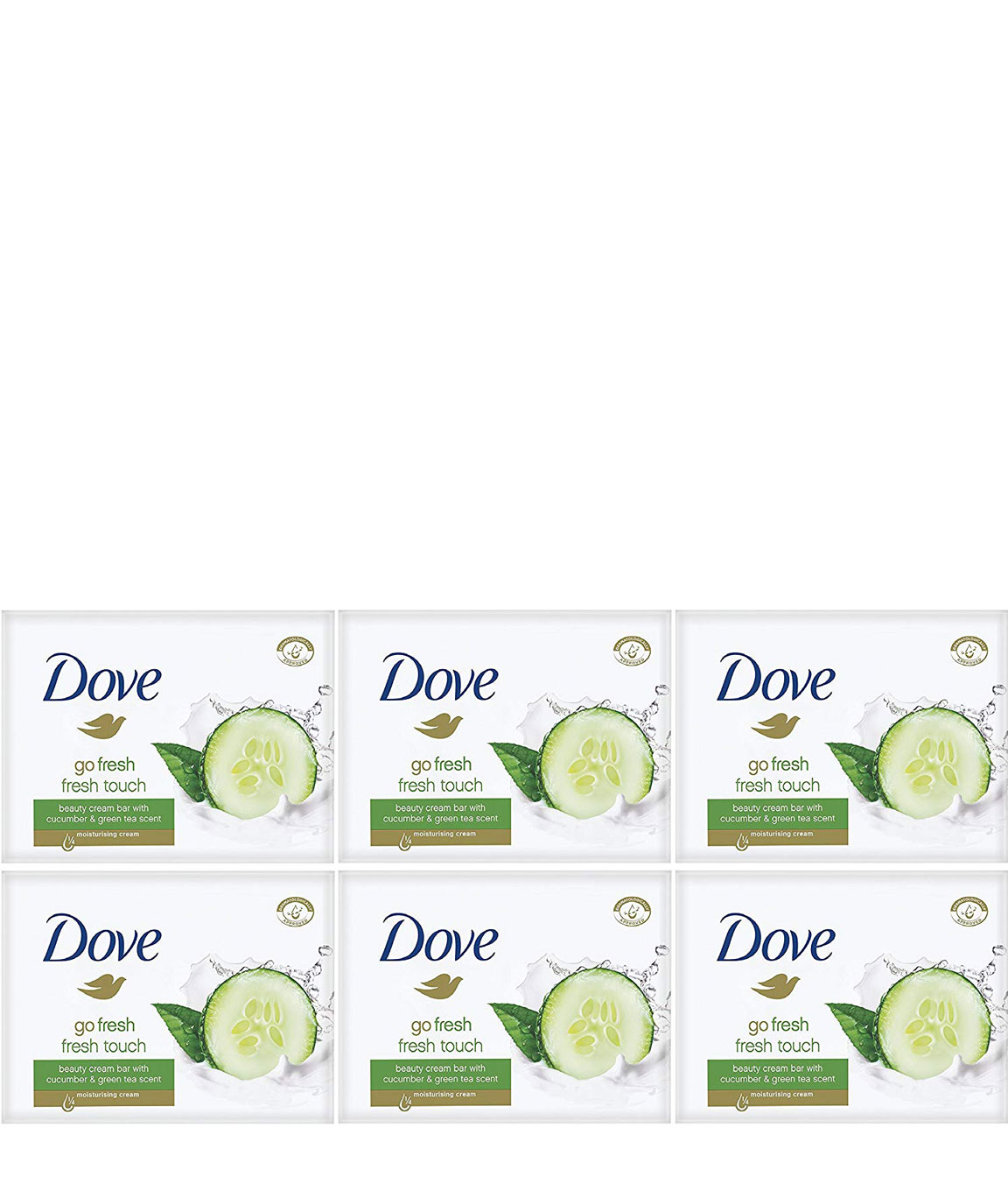 Dove Go Fresh Fresh Touch Cucumber & Green Tea Scent - Bar Soap (6 PACK)