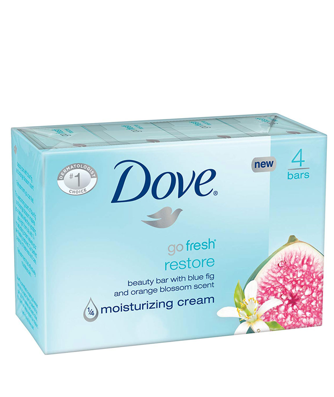 Dove go fresh Beauty Bar, Restore 4 oz, 4 Bar by Dove