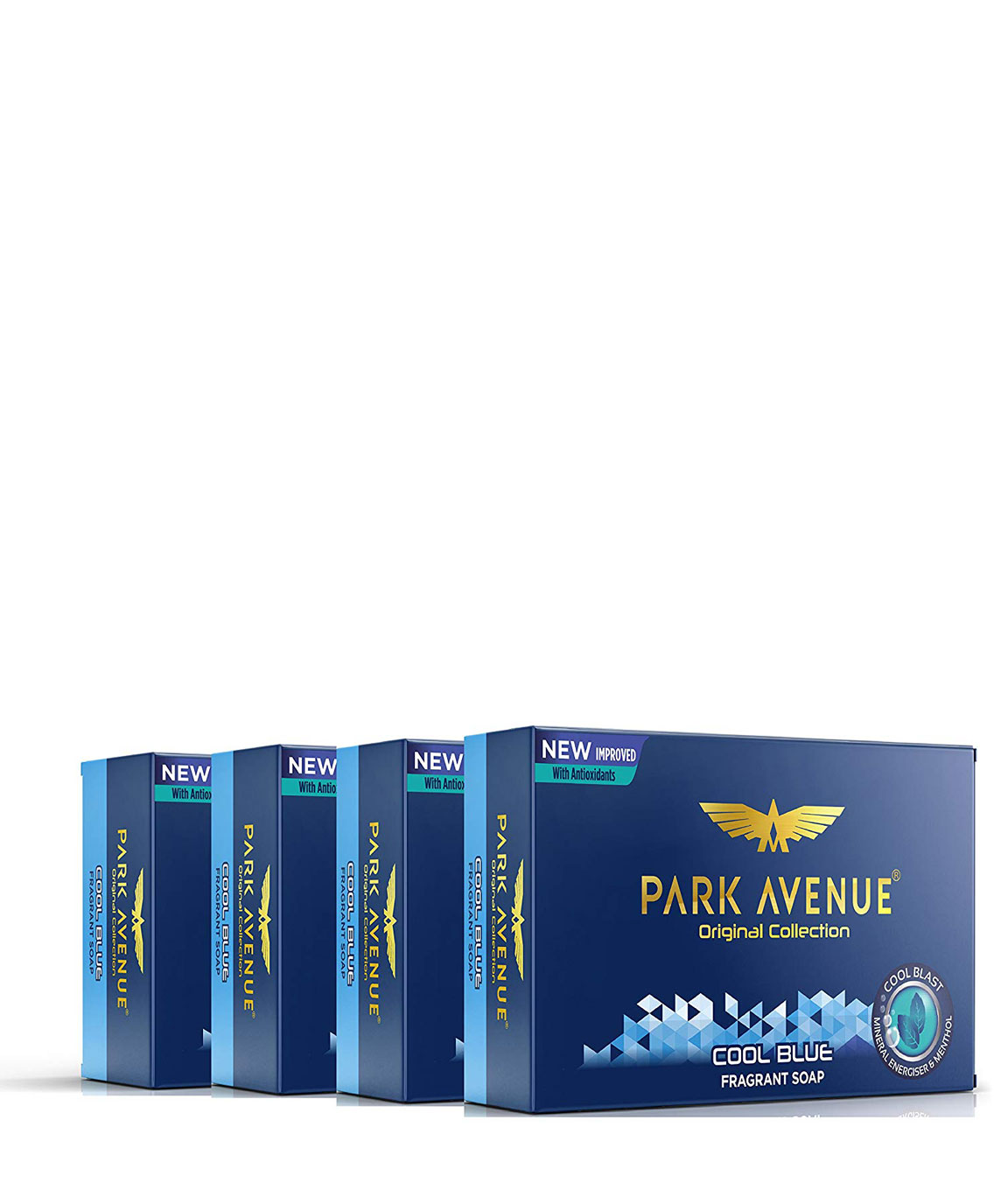 Park Avenue Cool Blue Fragrant Soap, 125gm (Pack Of 4)