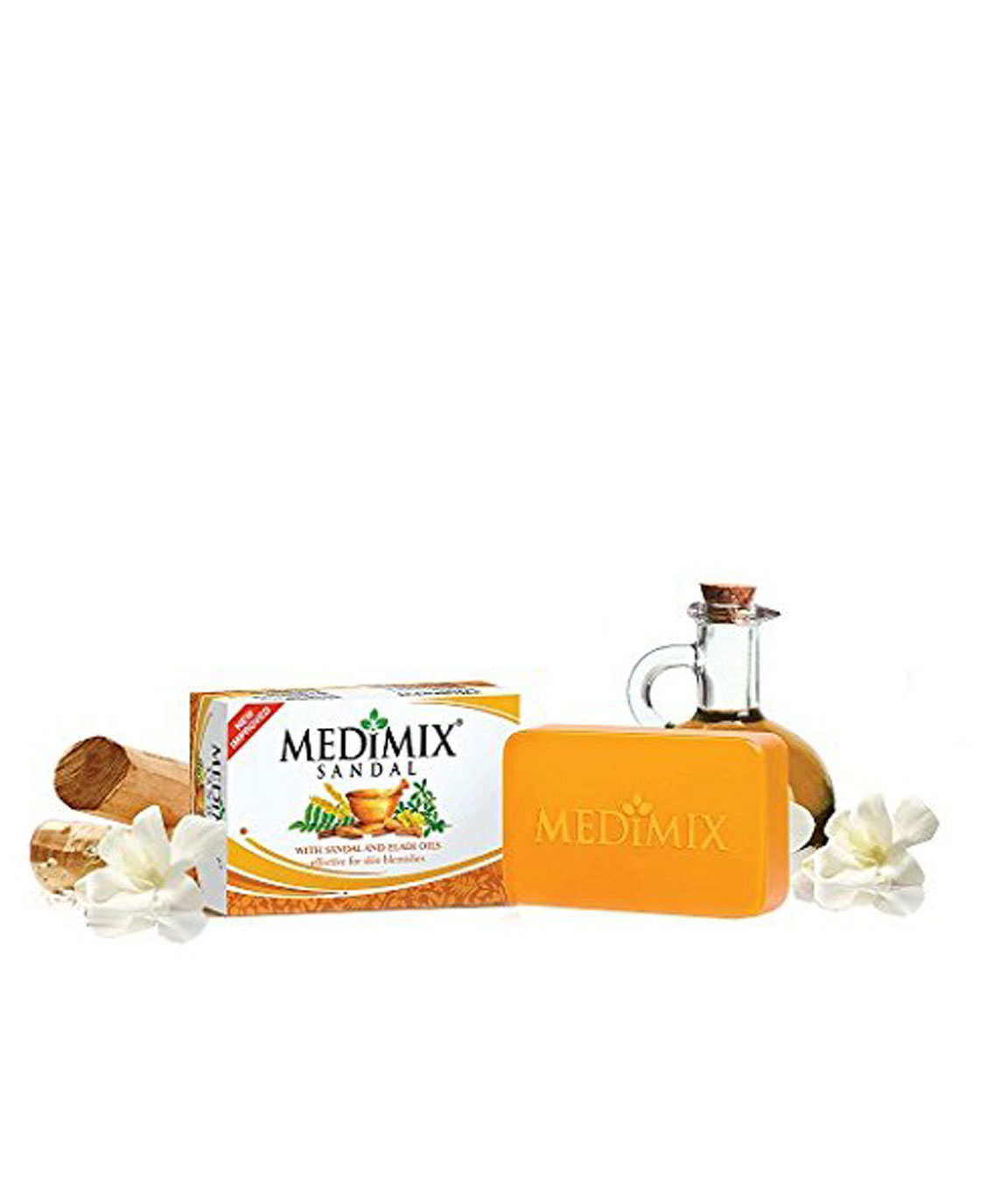 Medimix Sandal and Eladi Oil Soap Combi Pack, Orange, 375gm with 125gm