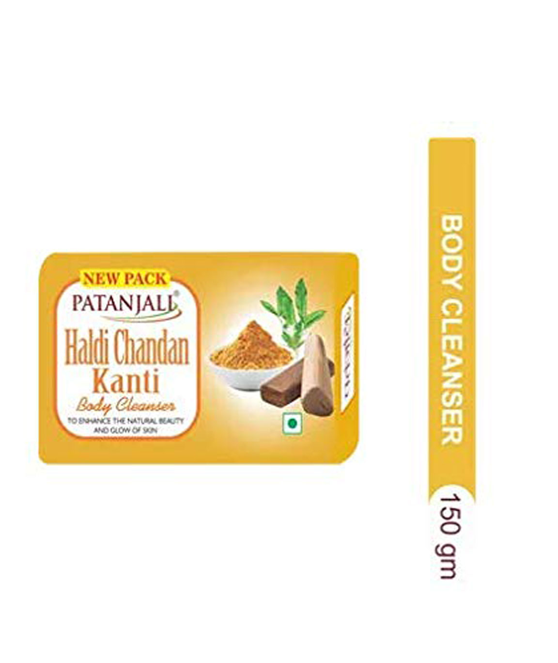Patanjali Haldi Chandan Body Cleanser Soap 150gm - Pack of 3