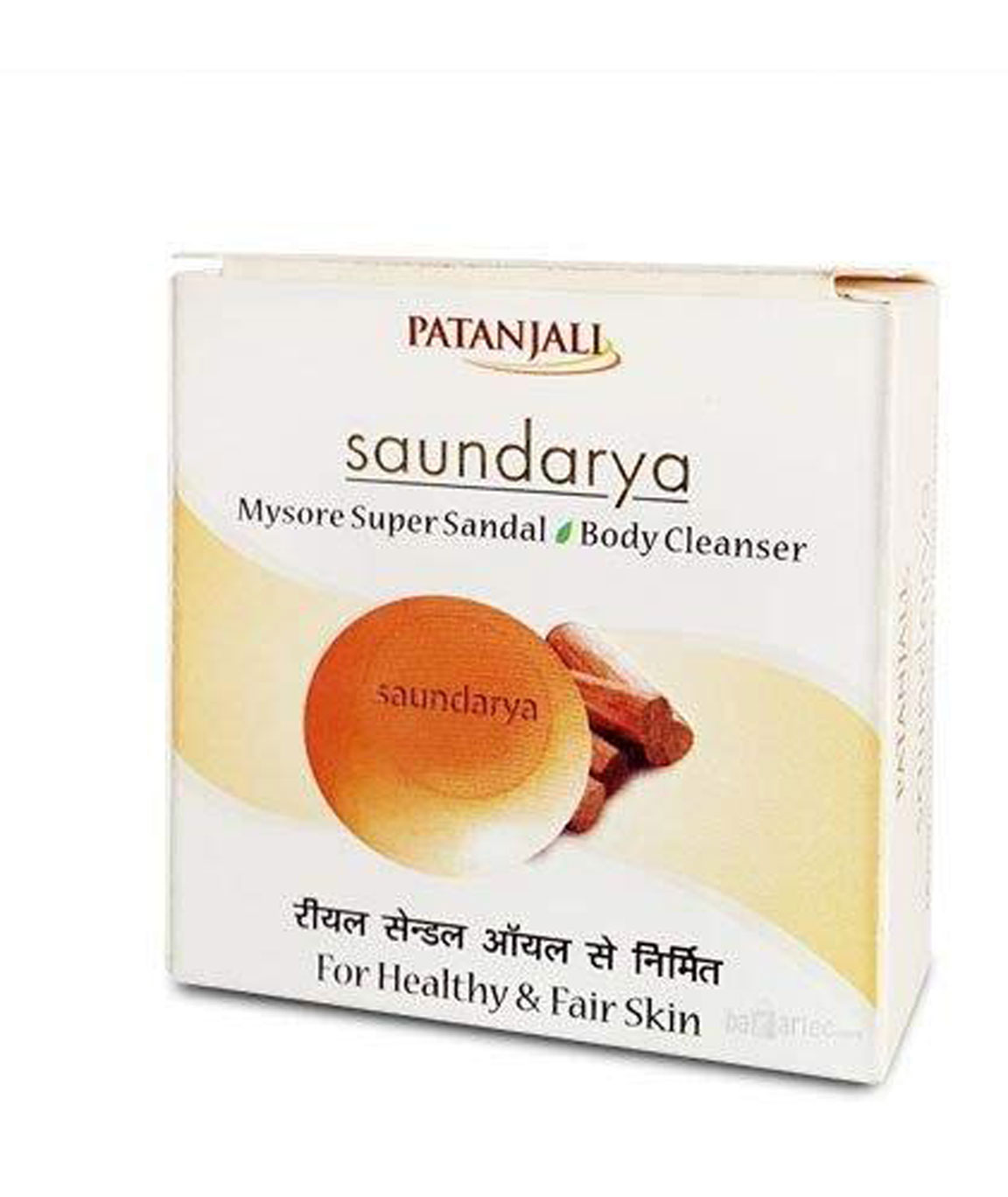 Patanjali Saundarya Sandal Body Cleanser, 75gm (Pack of 5)