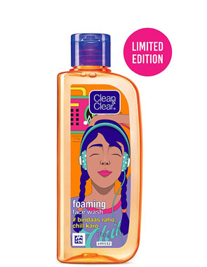 Clean & Clear Face Wash  bindaas Raho, Chill Karo (Foaming Facewash), Orange, 150 ml
