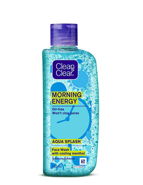 Clean & Clear Morning Energy Aqua Splash Face Wash, 150 ml