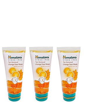 Himalaya Tan Removal Orange Face Wash, 50ml - Pack of 3