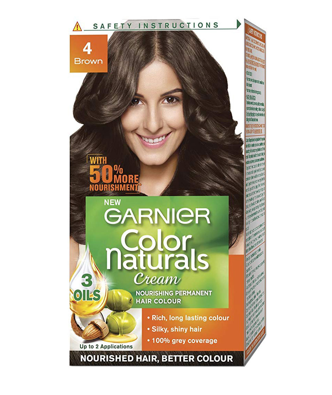 Garnier Color Naturals Mini Shade 4 Brown, 35ml + 30gm