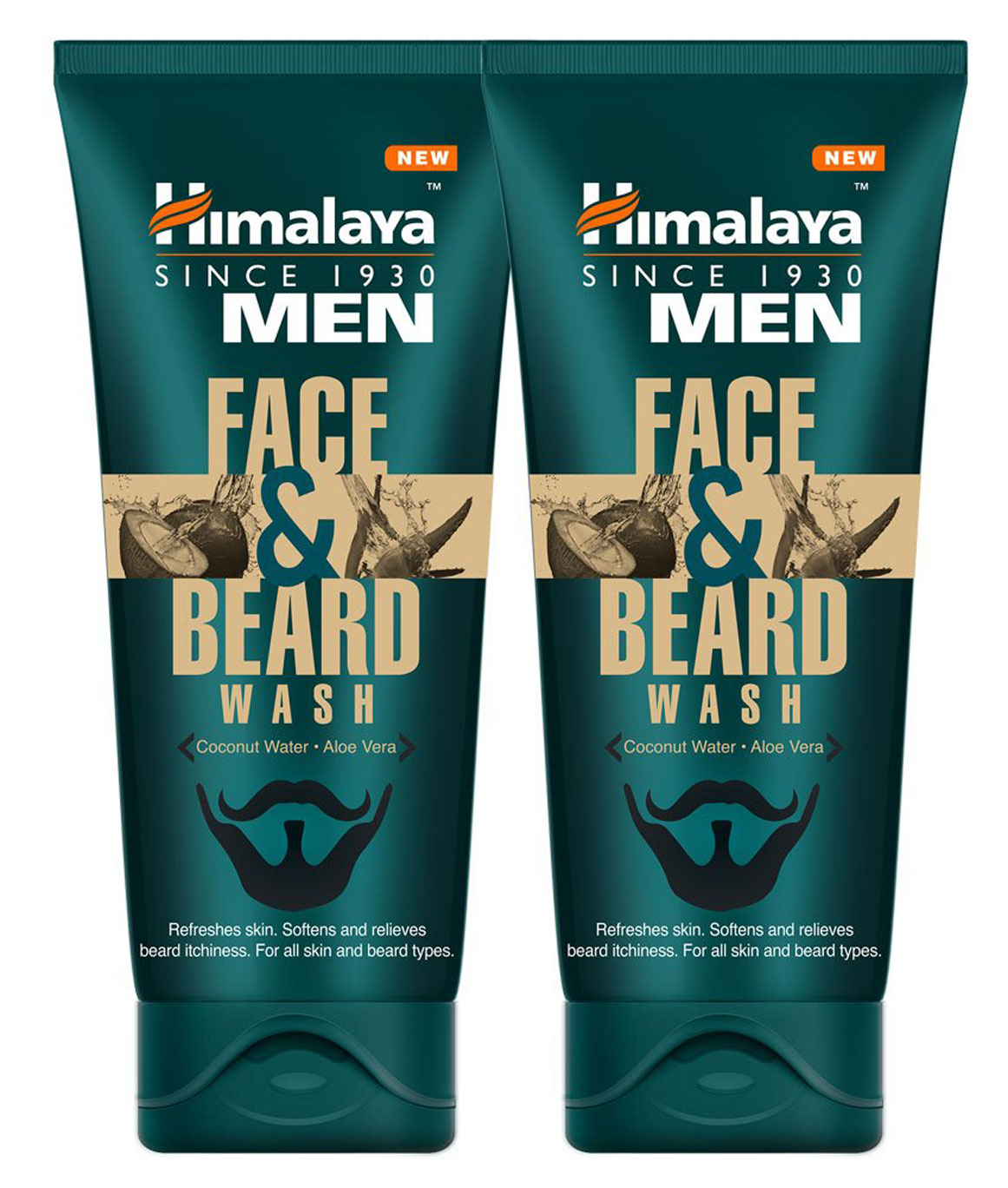 Himalaya Men Face And Beard Wash, 80ml (Pack Of 2)