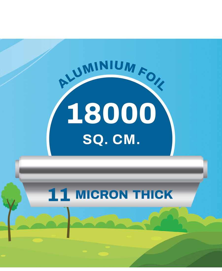AnyDays Fresh Wrap & Roll Disposable Food Wrap Aluminium House Foil, NO 9, 6m