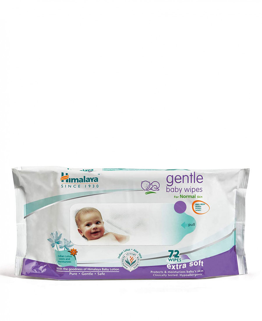 HIMALAYA BABY WIPES 72 WIPES)