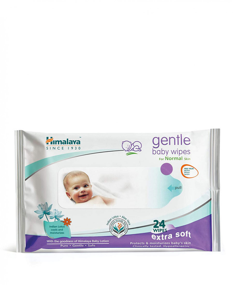HIMALAYA GENTLE BABY WIPES 24 WIPES)