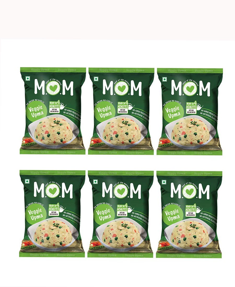Moms Veggie Upma Pouch 63gm(pack of 6)