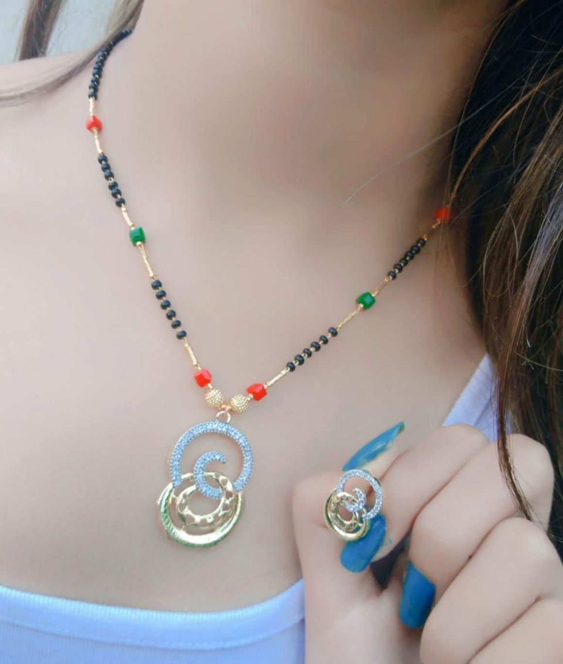 Trendy Designer Alloy Mangalsutra