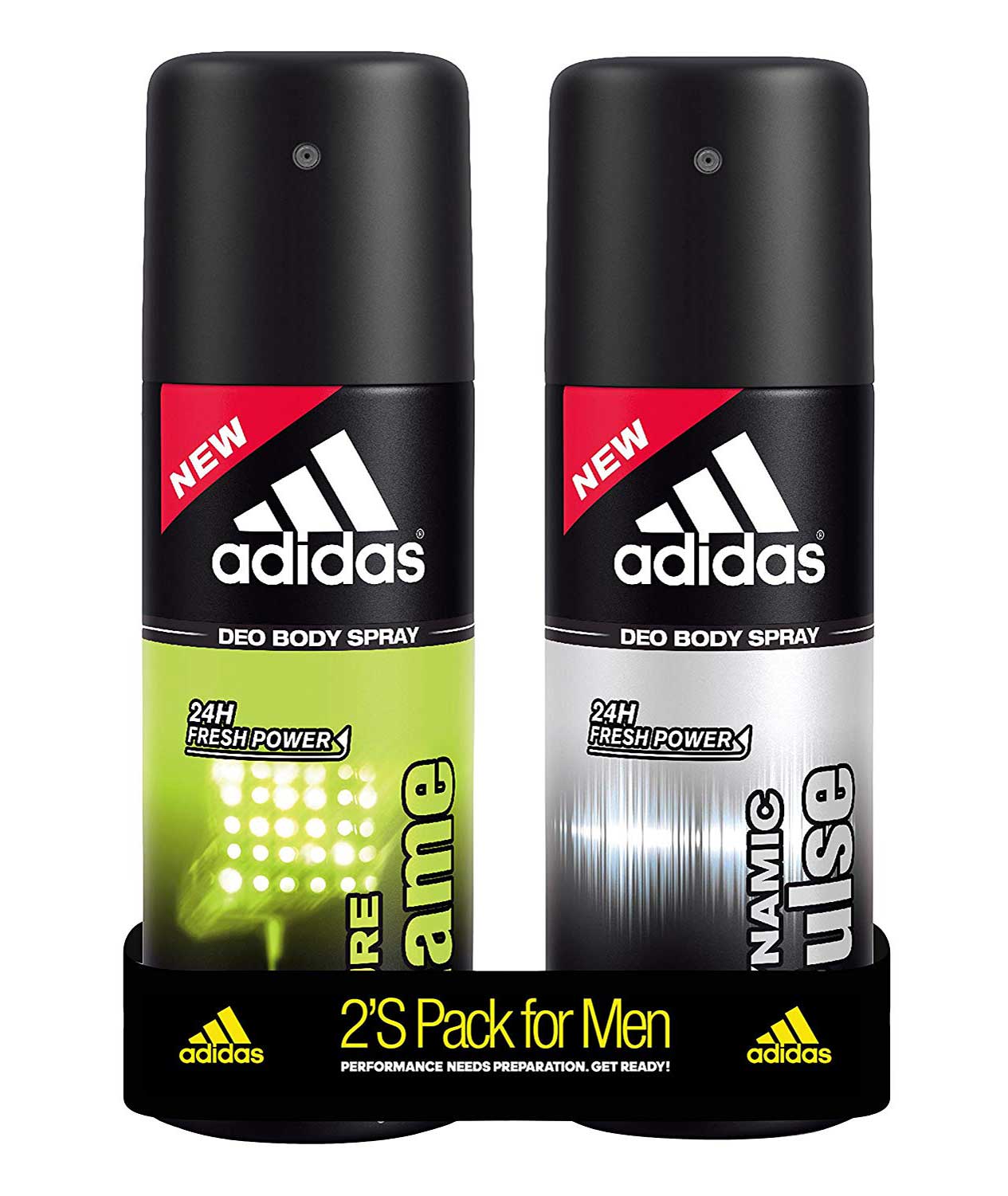 Adidas Dynamic Pulse & Pure Game Deodorant Body Spray Combo For Men, 150ml (Pack Of 2)
