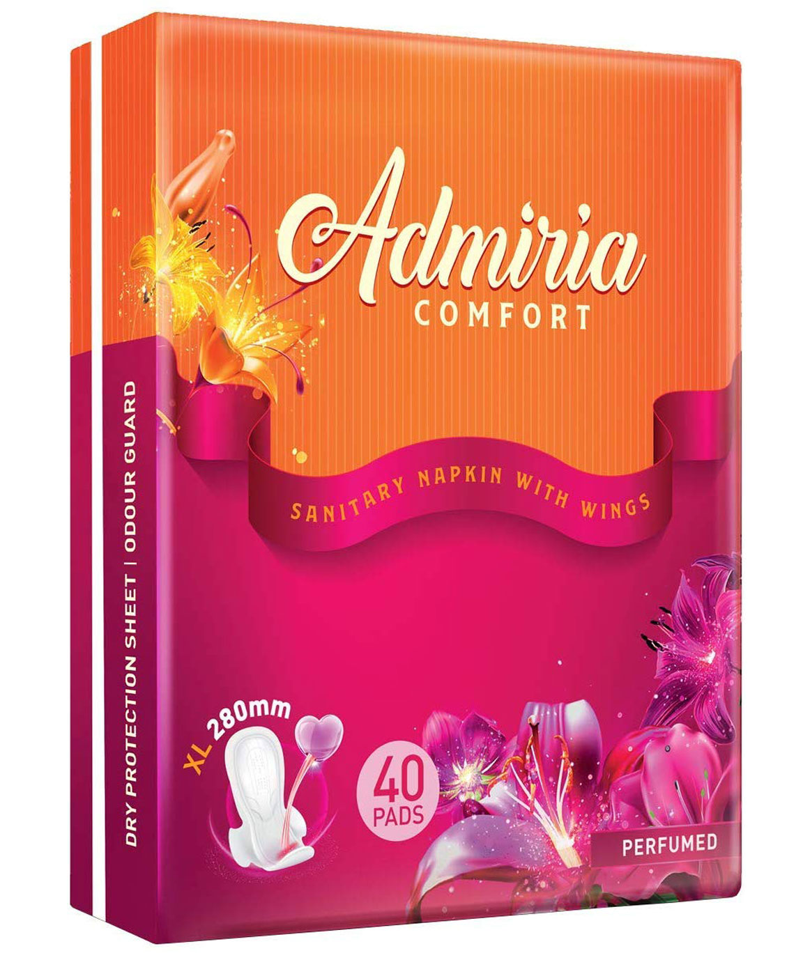 Admiria Comfort Sanitary Pad/Napkins Regular (Pack of 40)