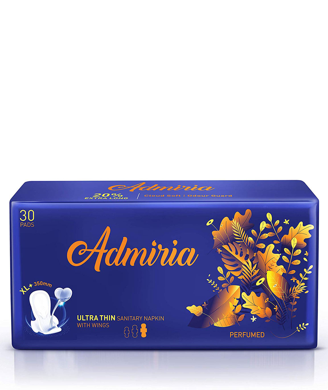Admiria Ultra Thin Cloud Soft Sanitary Pad/Napkins - Extra Large (XL+) (Pack of 30)