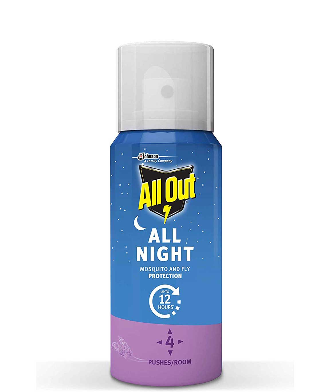 All Out All Night Mosquito and Fly Spray, 15ml
