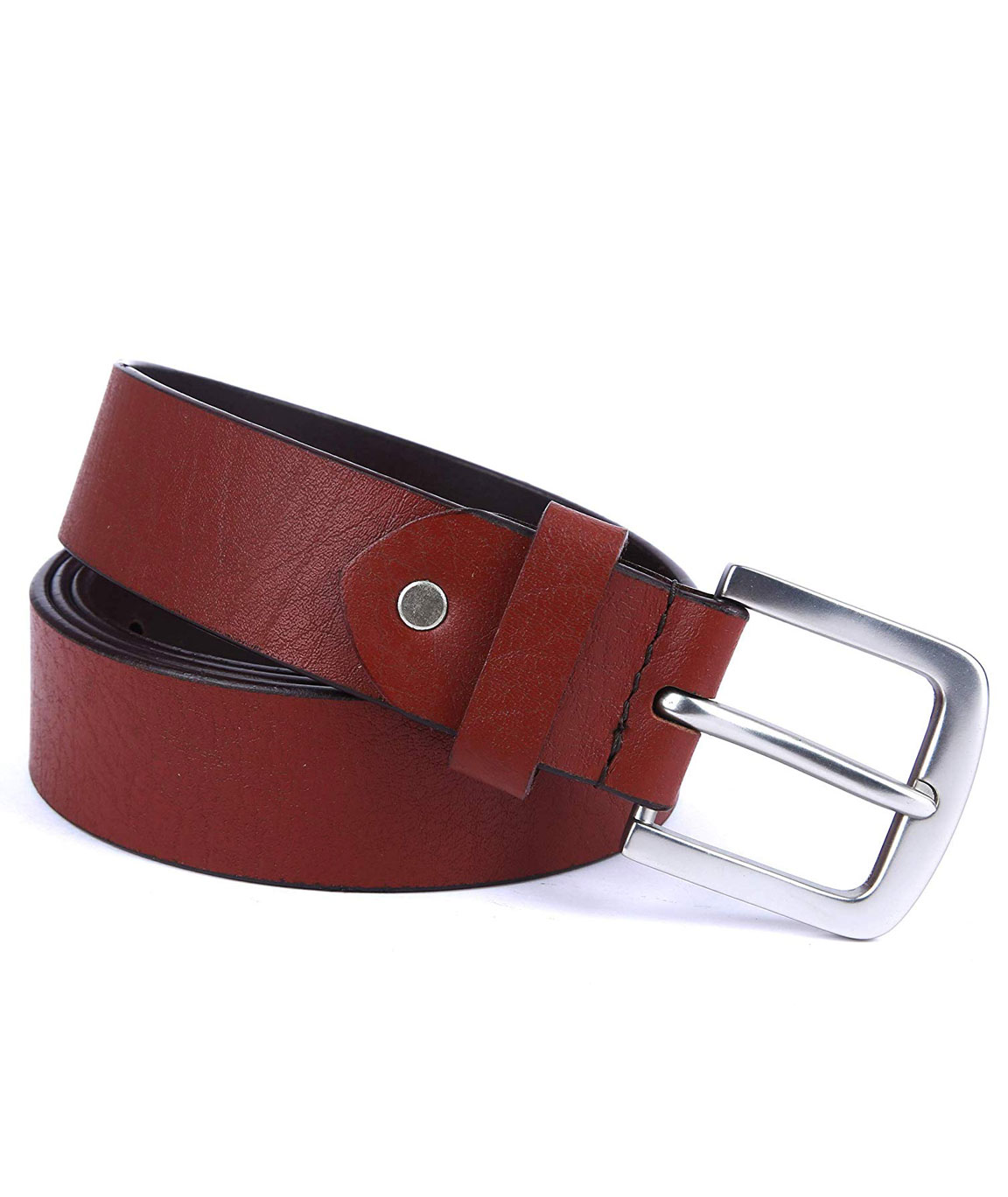 AM LEATHER GENUINE LEATHER BELT BROWN