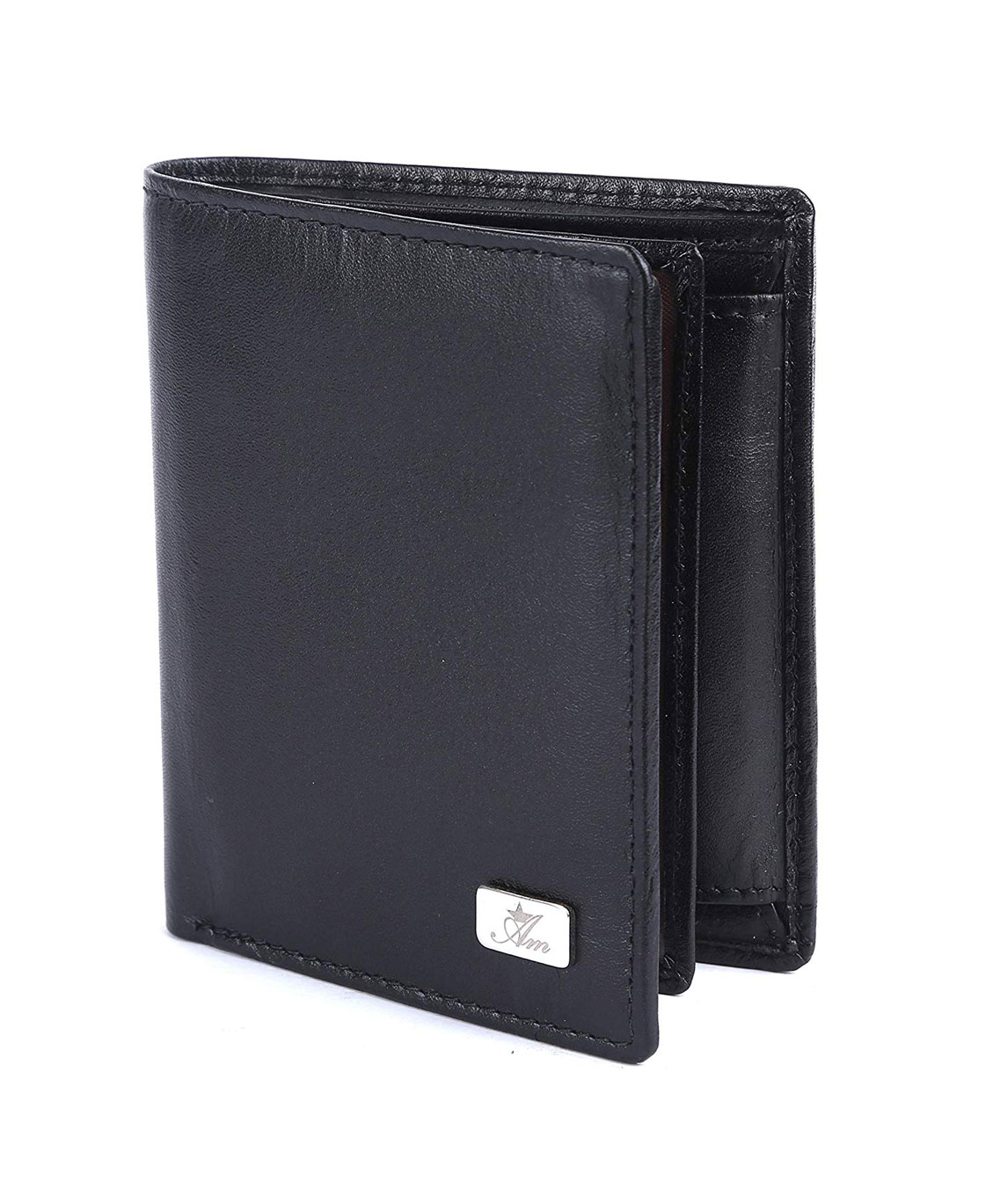 Am Leather Leather Black Men`s Wallet