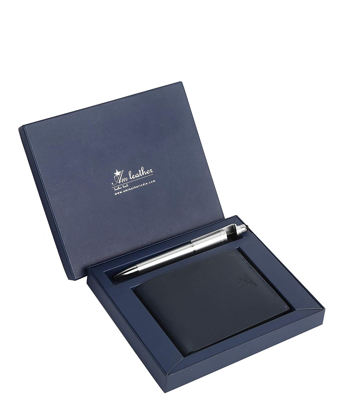AM LEATHER Wallet + Pen Combo Corporate Gift