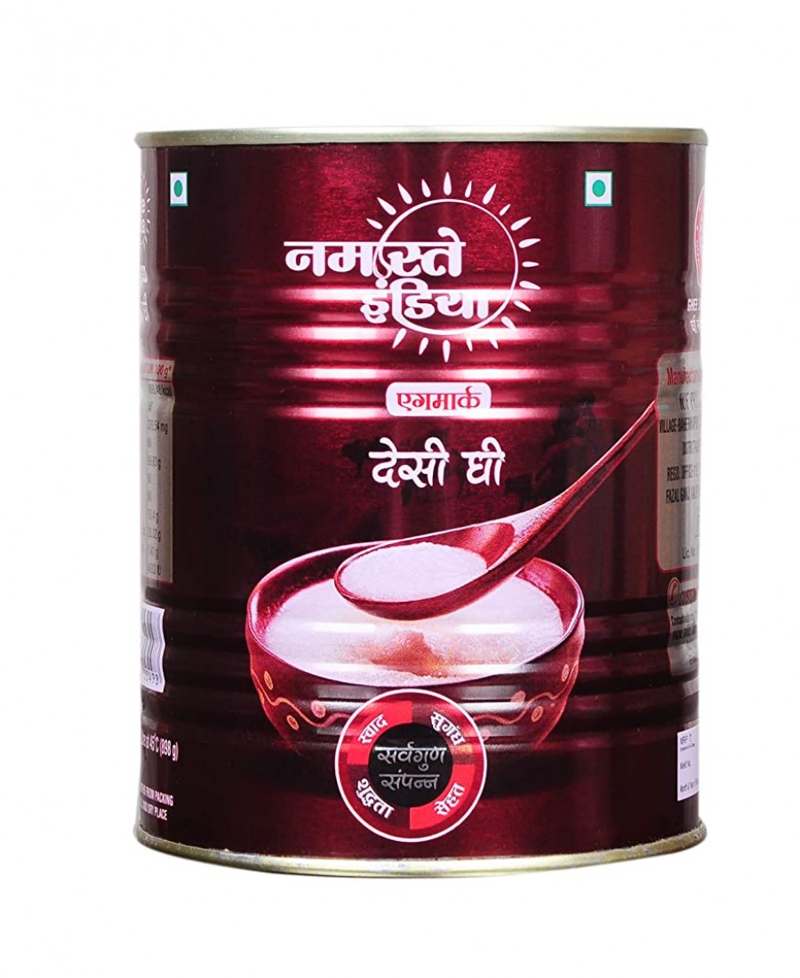 NAMESTE INDIA GHEE STEEL BOX 1 LTR