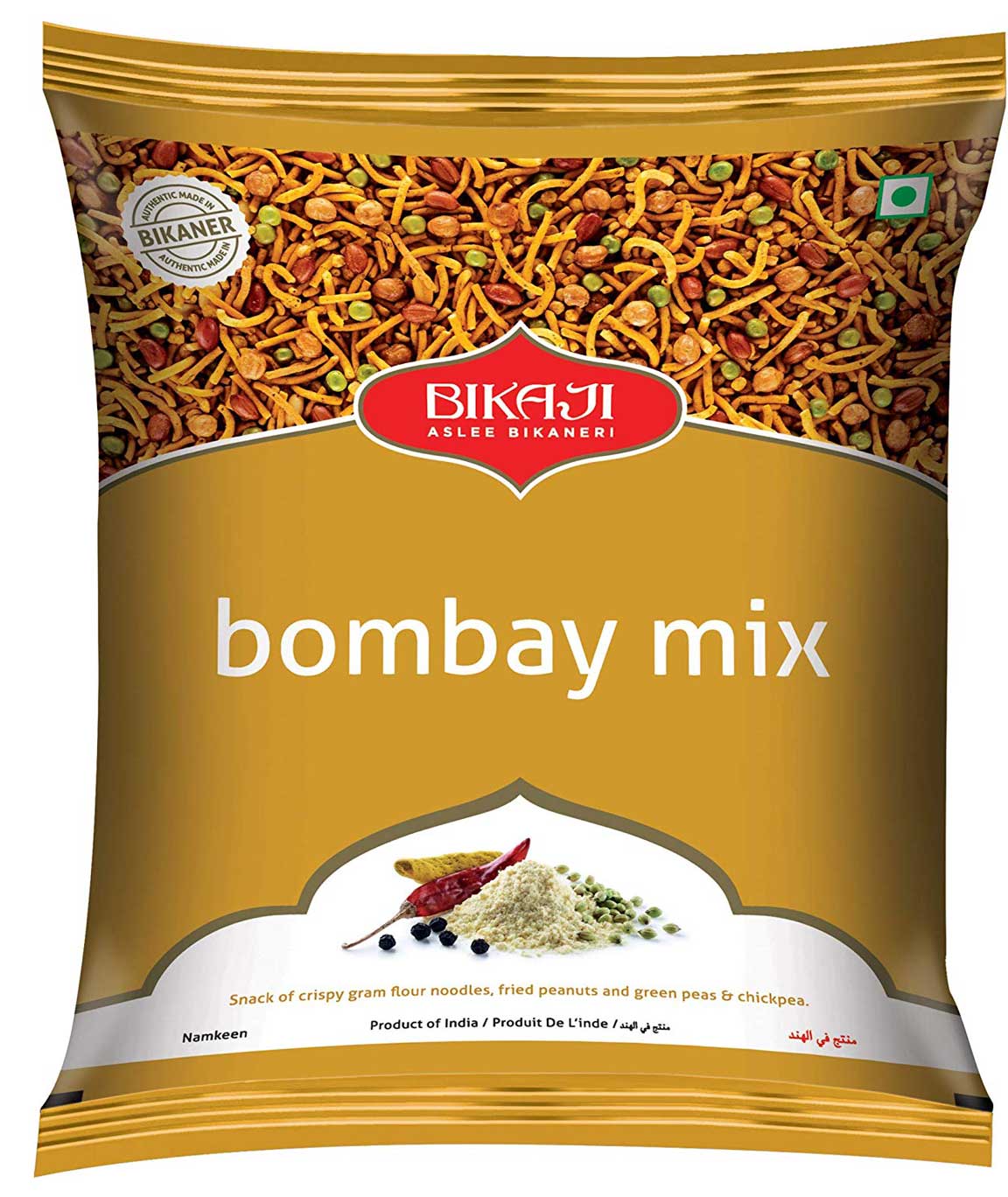 Bikaji Bombay Mix 200g - Namkeen - Mixtures Snack - Pack of 5