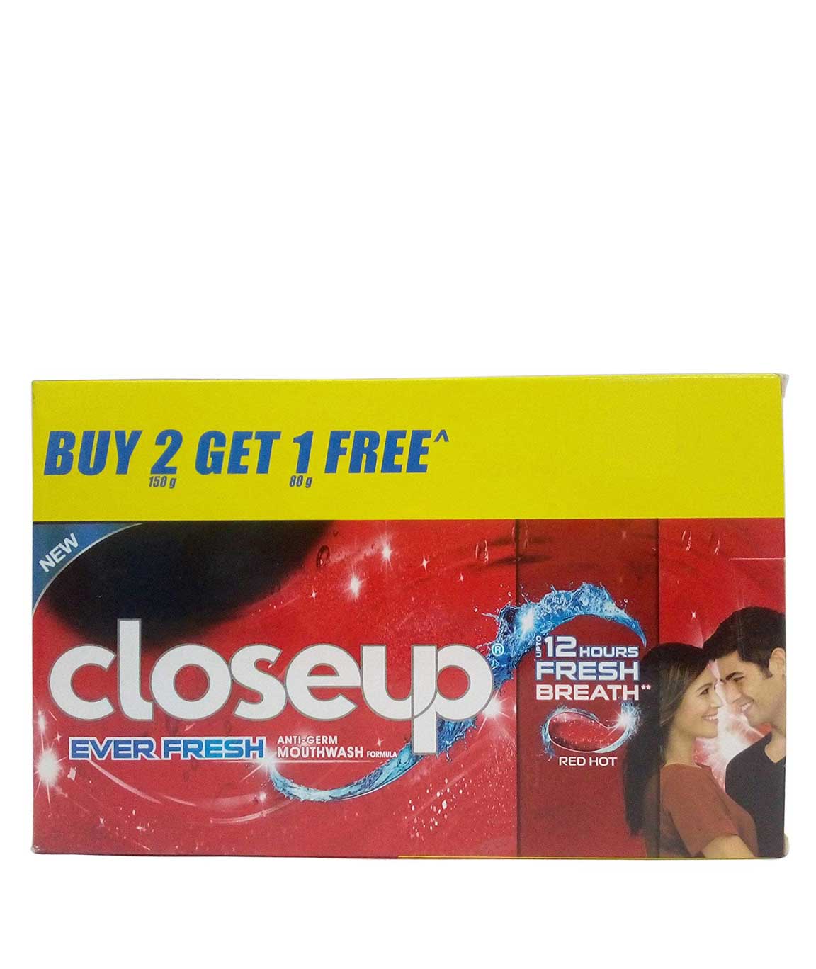 Closeup Ever Fresh Toothpaste - Red Hot, 380gm Promo Pack
