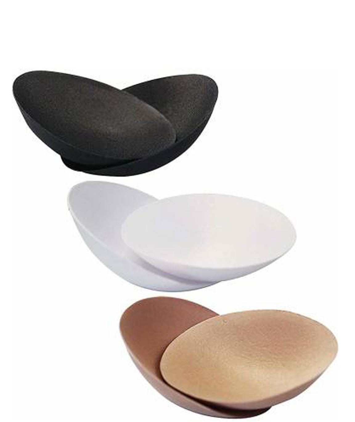 COTTON, LYCRA PUSH UP BRA PADS (MULTICOLOR PACK OF 3)