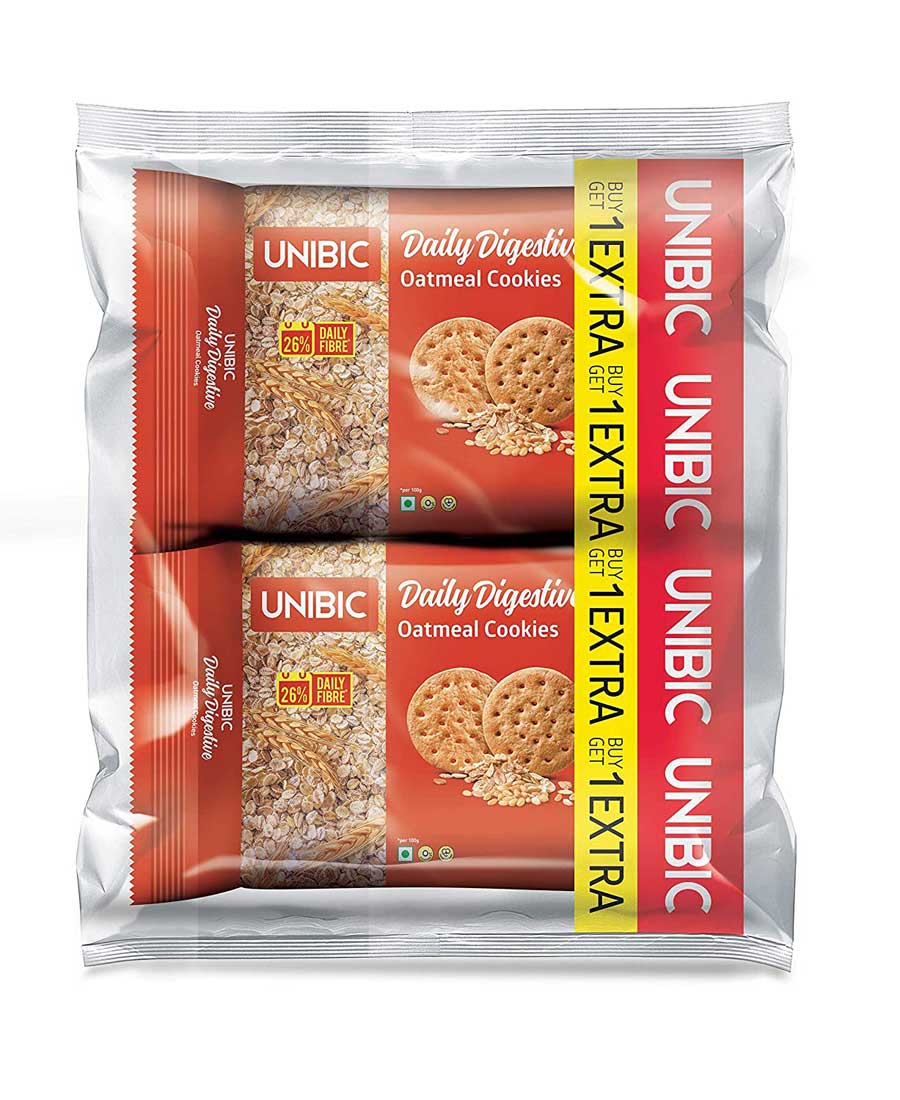 Unibic Oatmeal Digestive 150g (Buy 1 Get 1 Free)