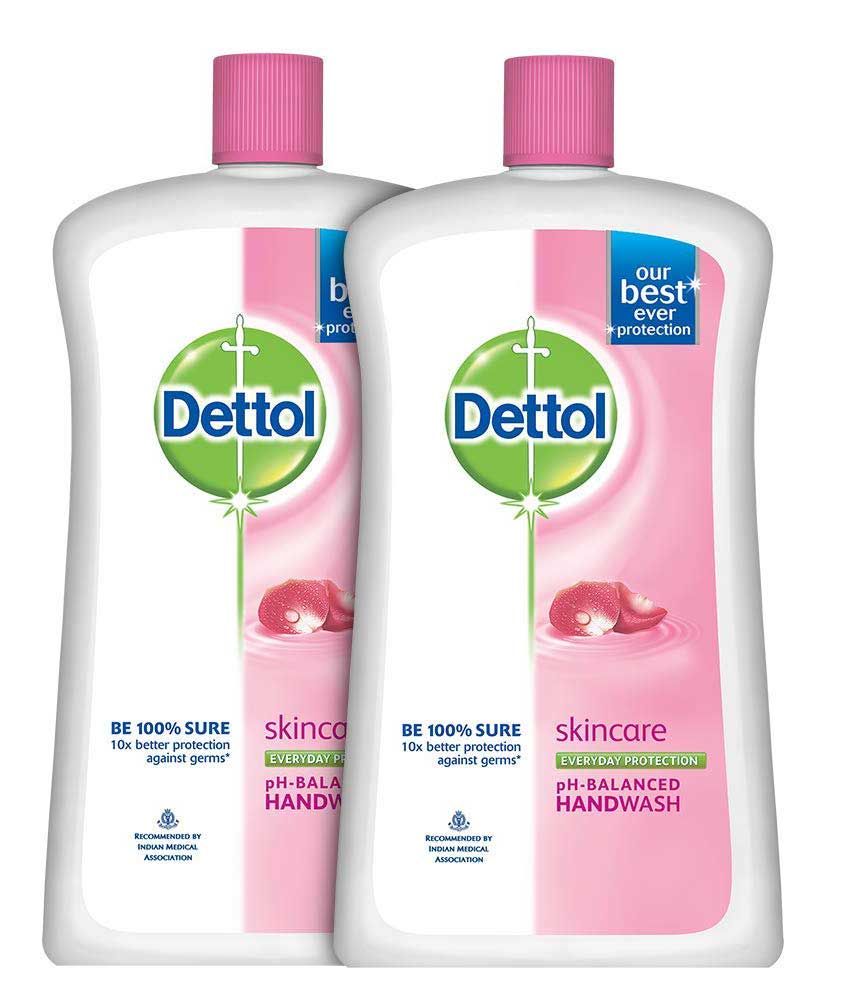 Dettol Skincare Liquid Soap Jar - 900 ml (Pack of 2)