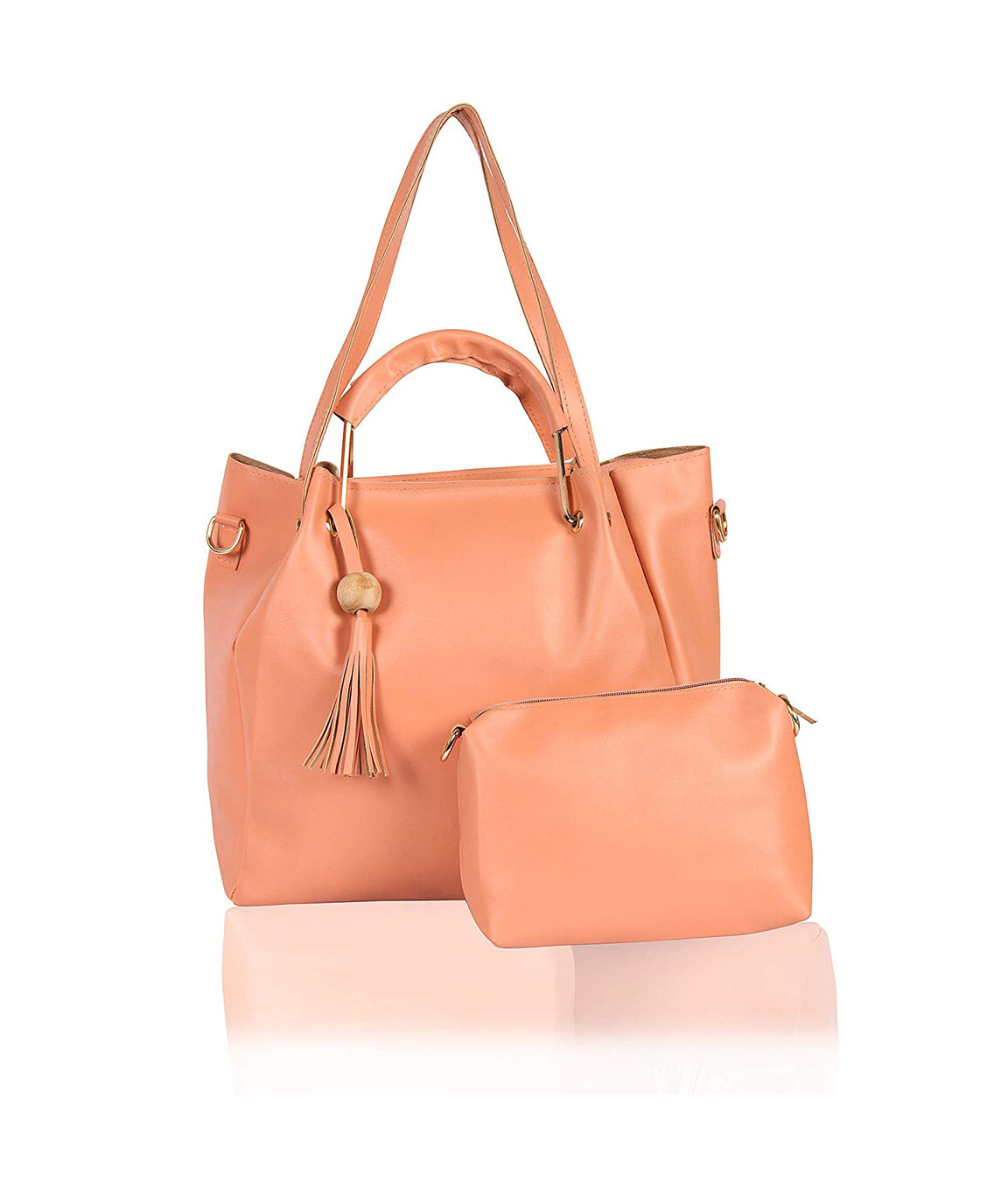 Latest Design Premium PU Leather Women`s Handbag With and PU Belt Sling bag/Pouch combo/Combo Gift Set for Women & Girl (Combo Offer).Pink