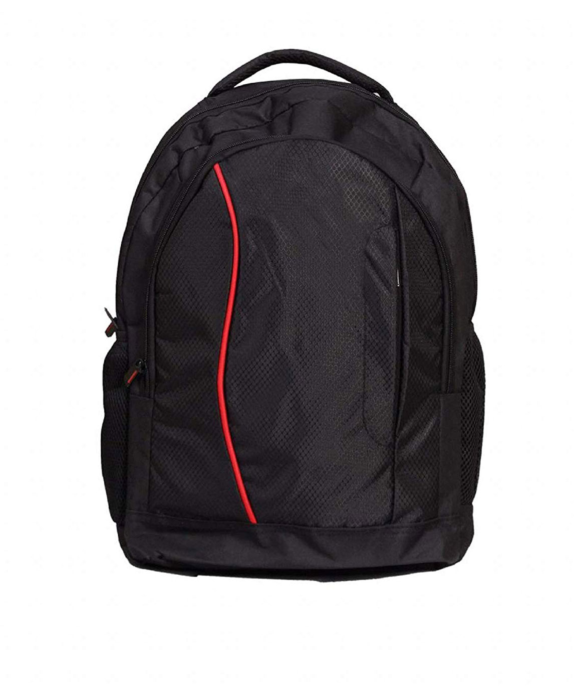 Faisal Raza Expandable Laptop Backpack (Red::Black)