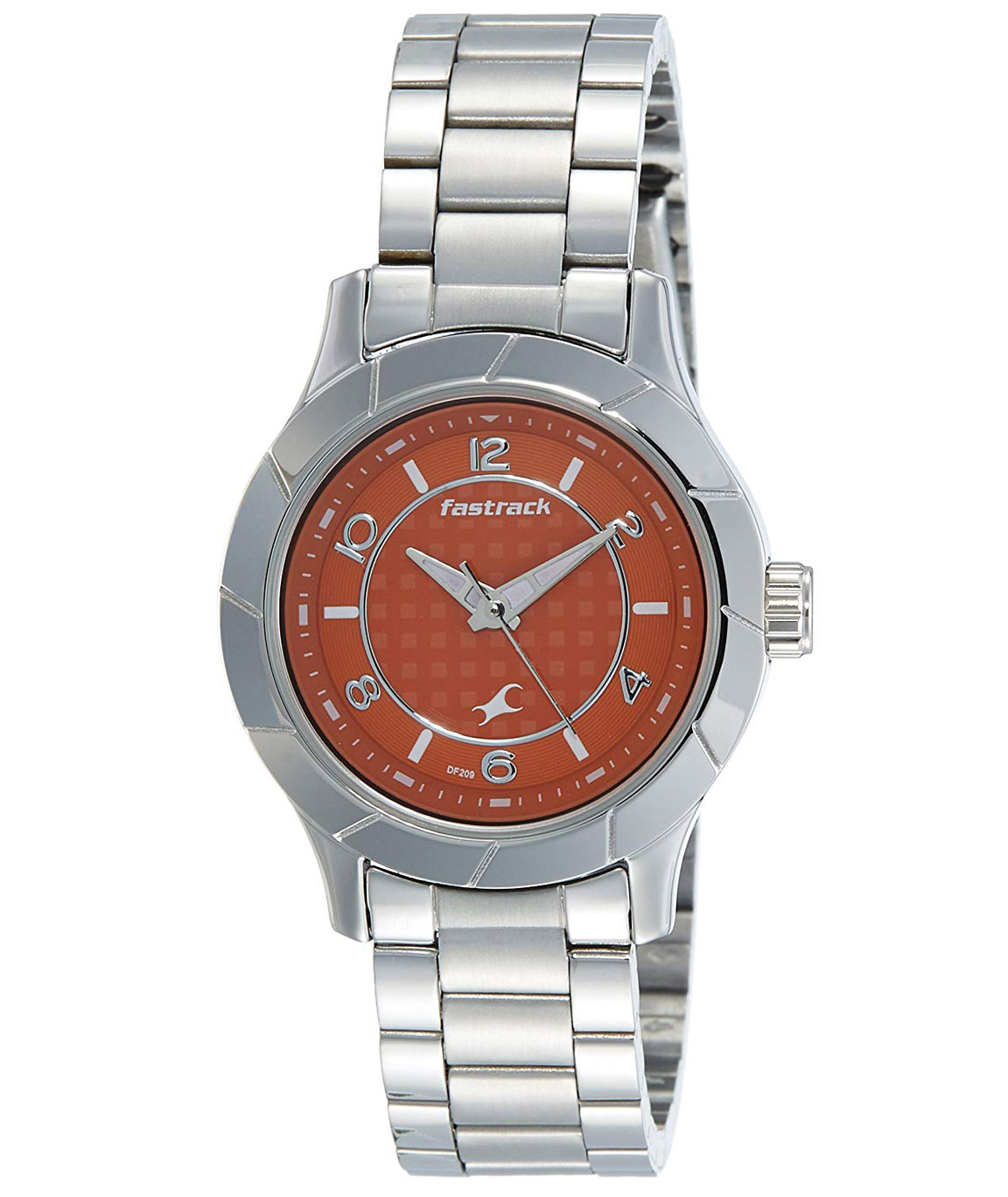 Fastrack Analog Orange Dial Women`s Watch