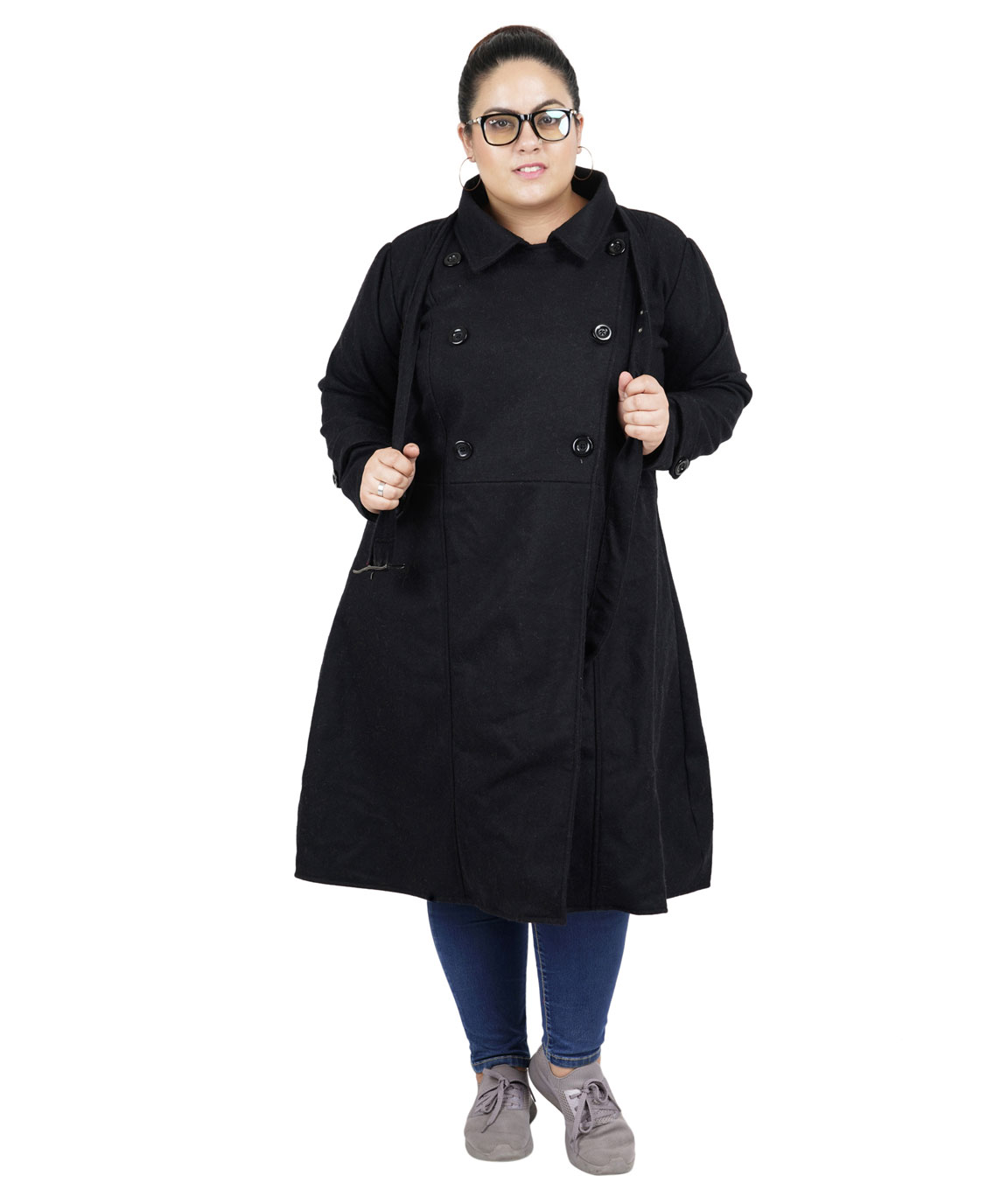 FAZZN Long Woolen Coats(Black)