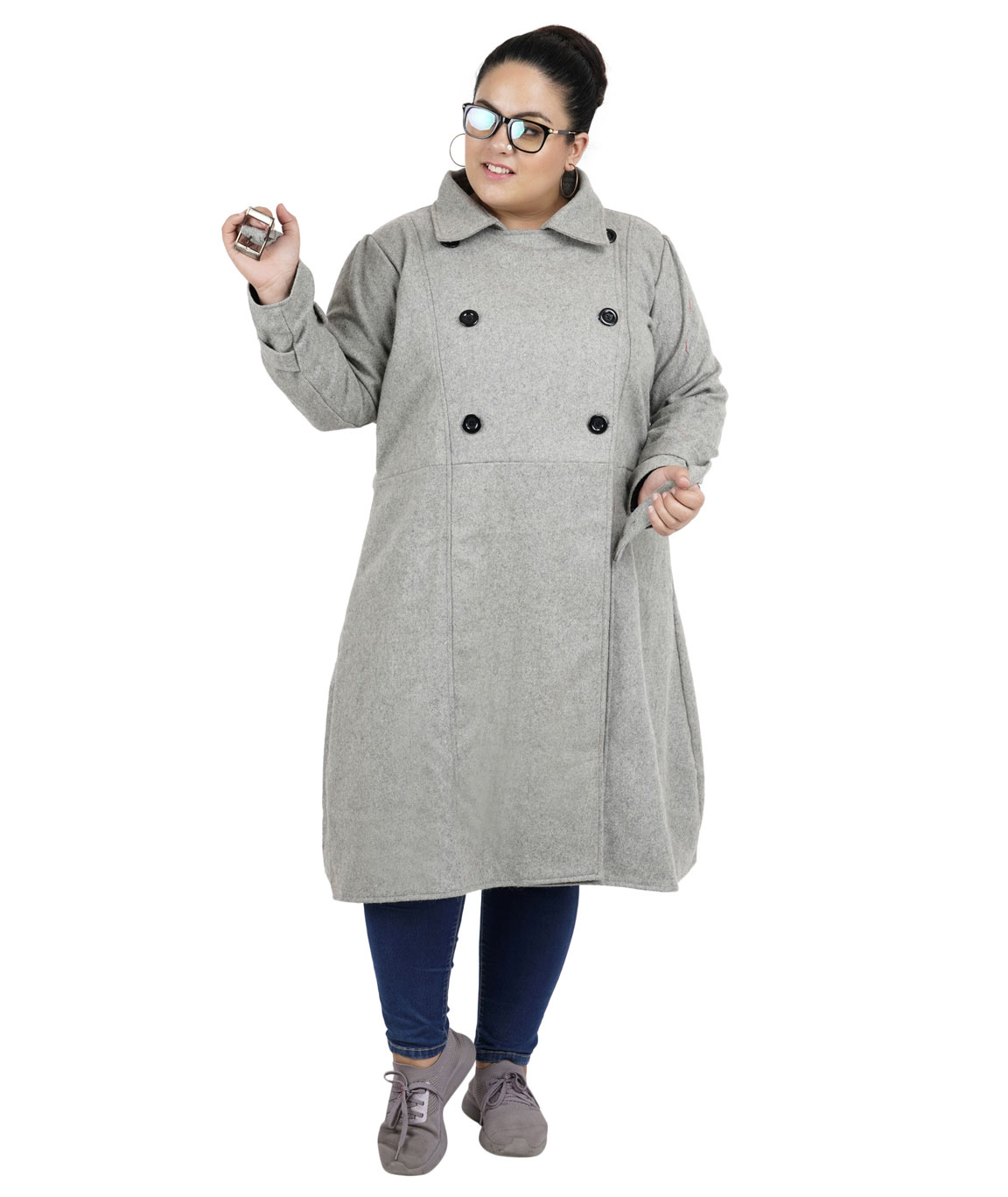 FAZZN Long Woolen Coats (Gray)