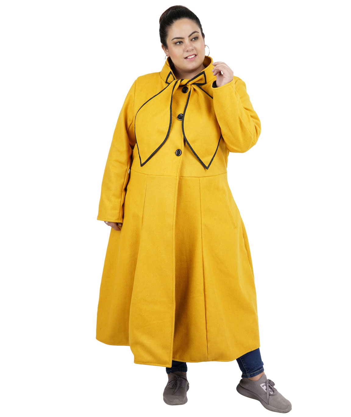 FAZZN Long Woolen Coats(Yellow)