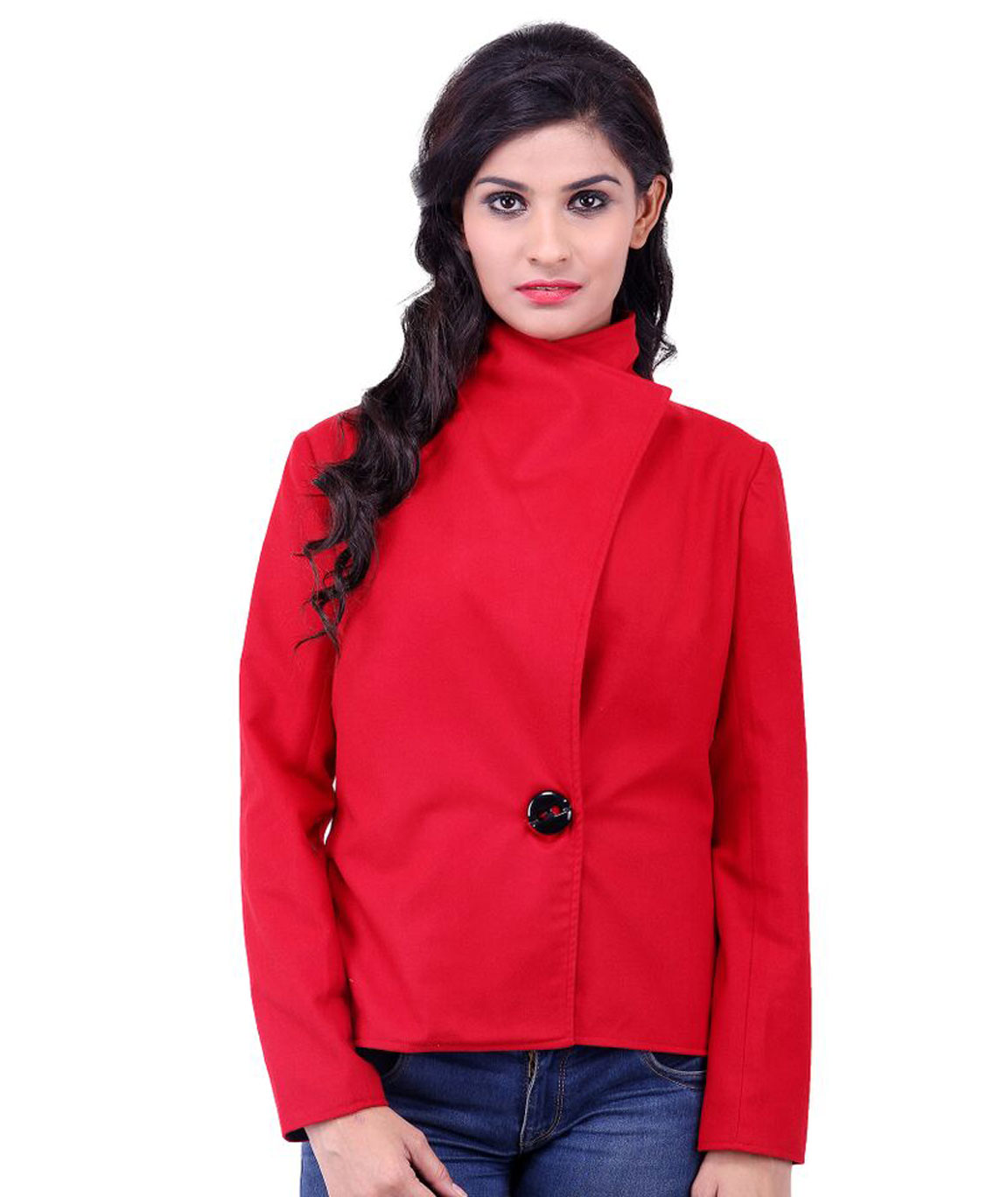 FAZZN Short Woolen Coats(Red)